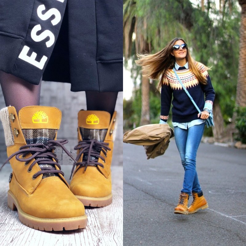 Women's boots yellow