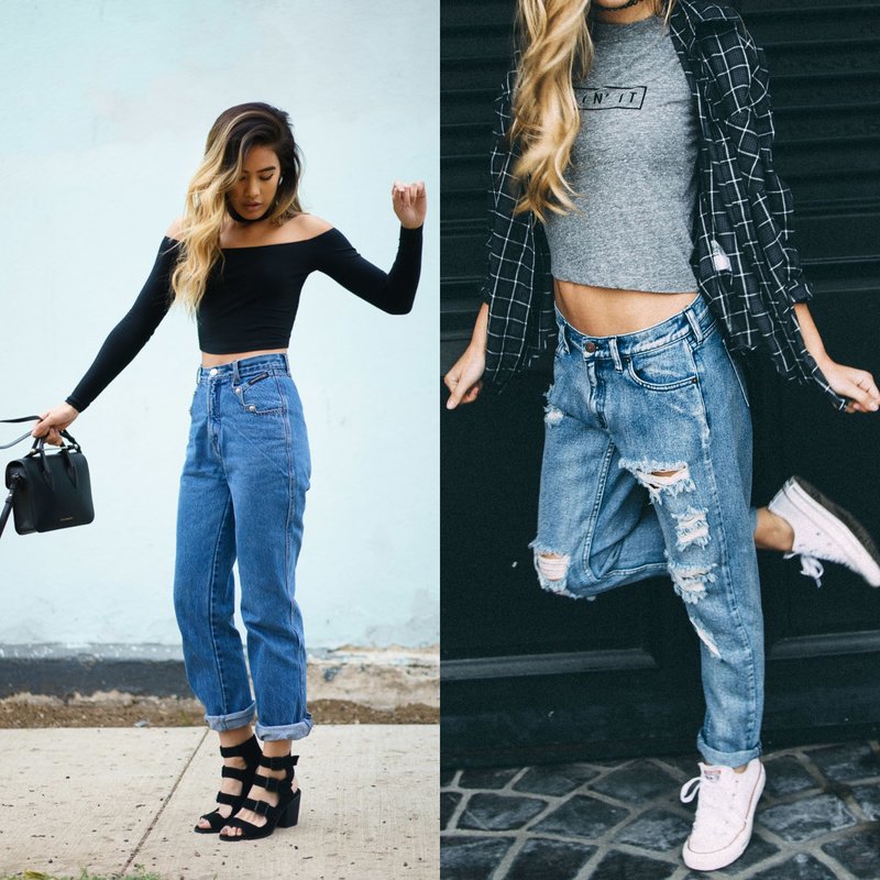 What to wear boyfriend jeans with?