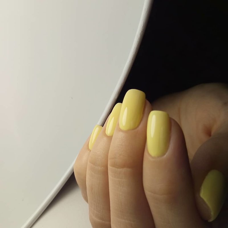 Delicate pastel yellow