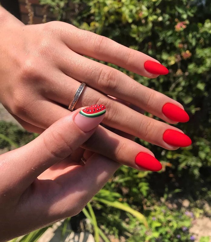 Watermelon Manicure