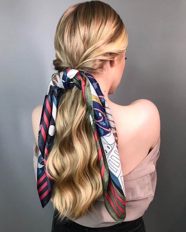 Scarf Hairstyle