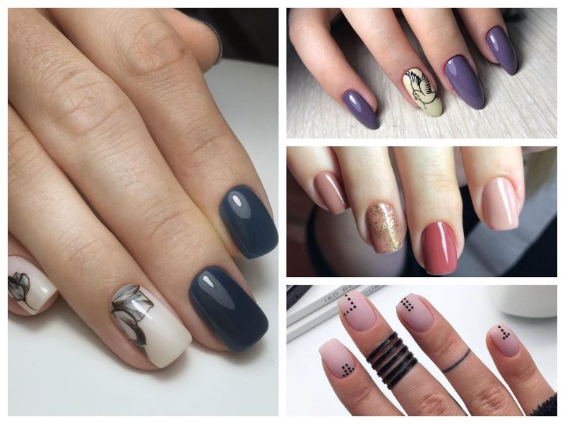 Fashionable shades of gel polish fall-winter