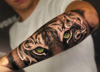 Beautiful tattoo for men on the forearm