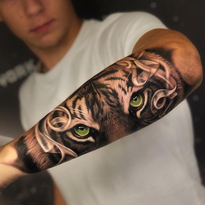 Beautiful tattoo for men on the forearm