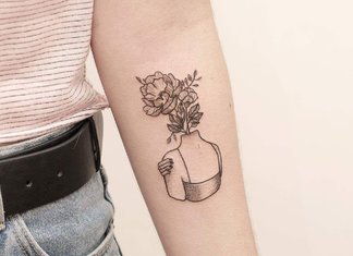 Modern trendy tattoos