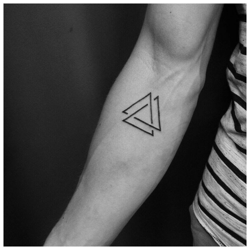 Two Triangle Tattoo