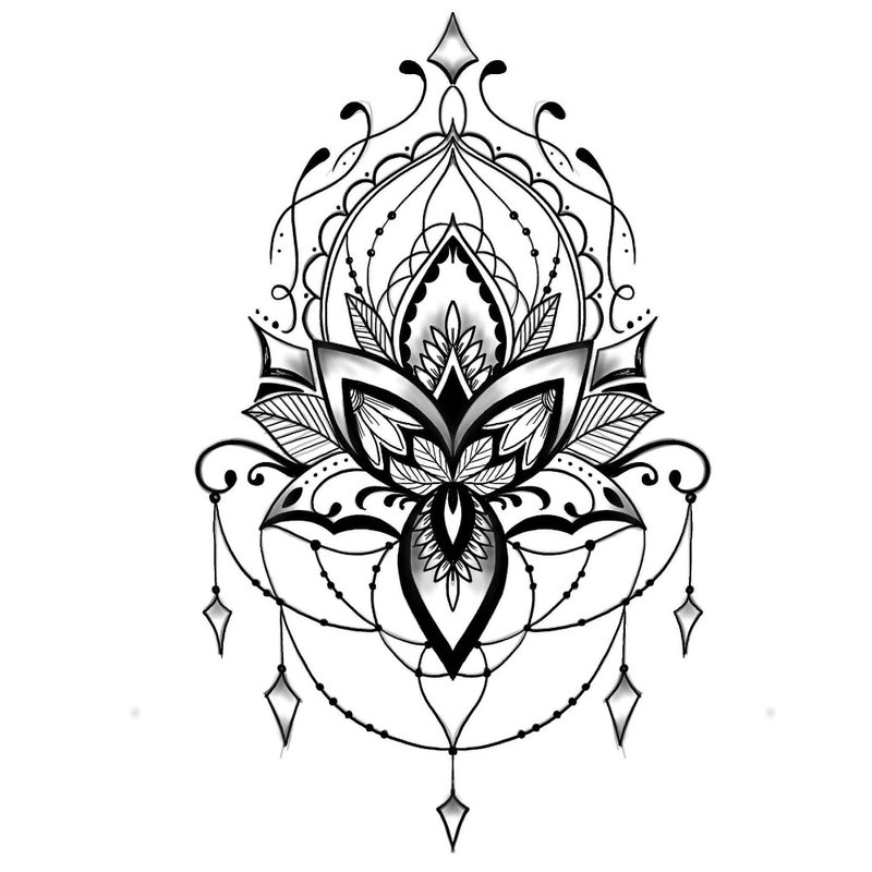 Ethnic tattoo sketch