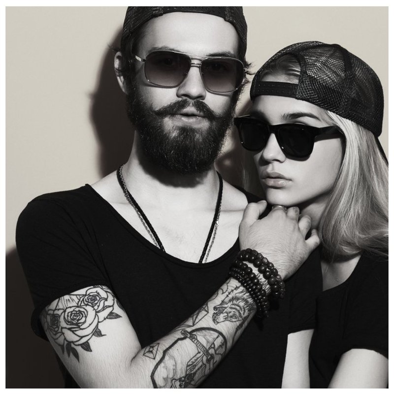 Guy with tattoo and girl