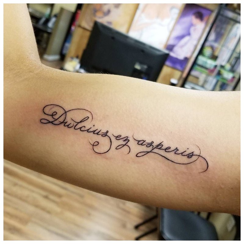 Inscription tattoo