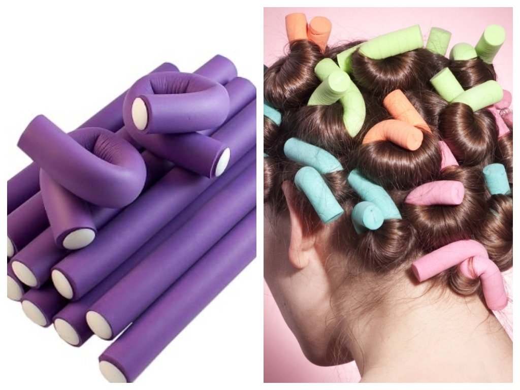 Hair wrap on boomerang curlers