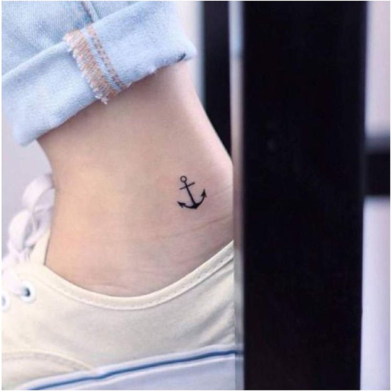 Small anchor tattoo