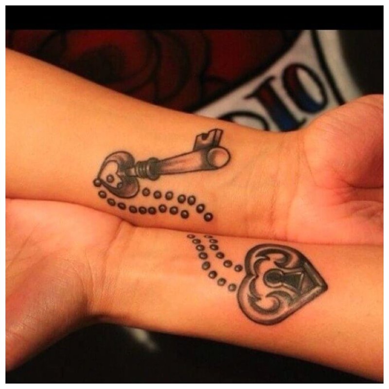 Beautiful tattoo for lovers