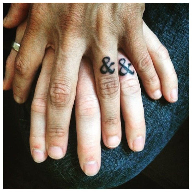 Finger tattoo for lovers