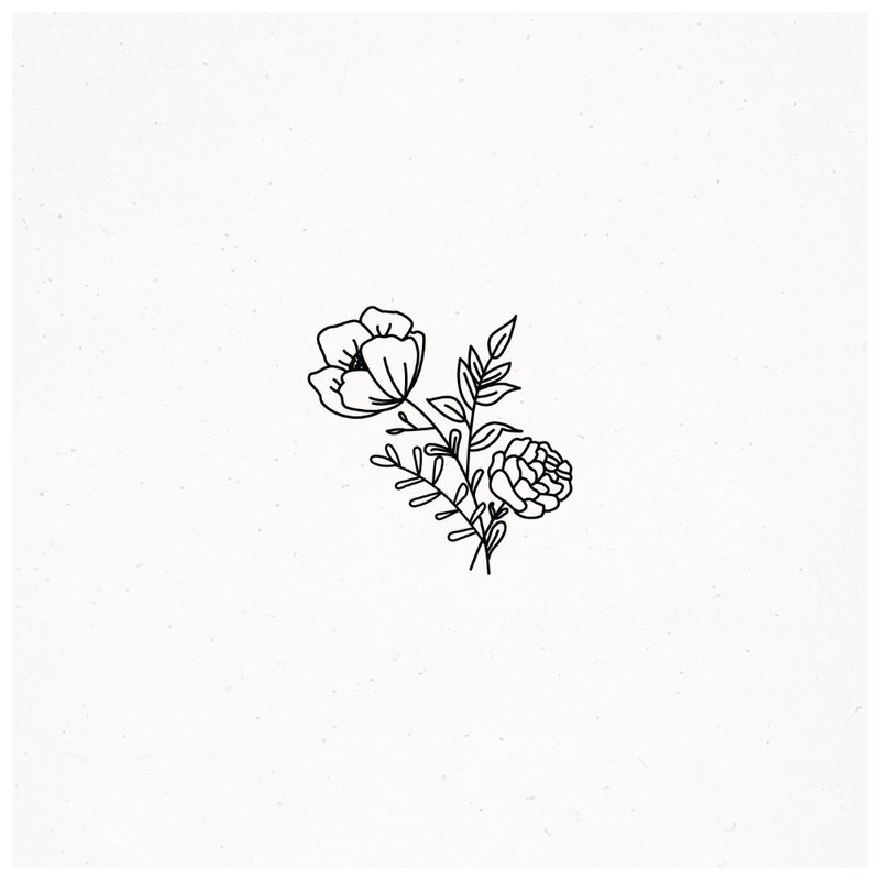 Flower tattoo sketch