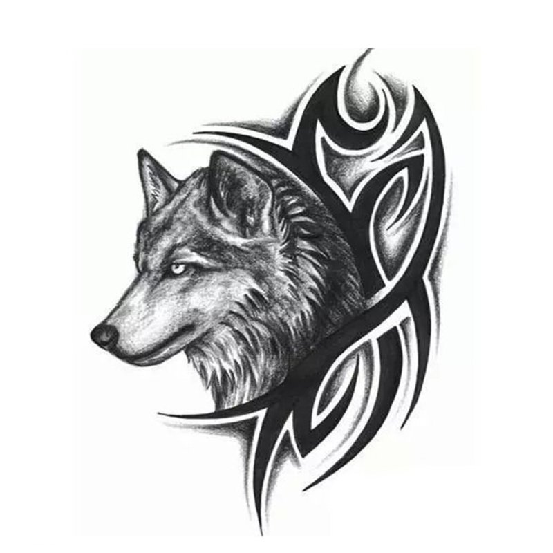 Wolf - sketch for tattoo