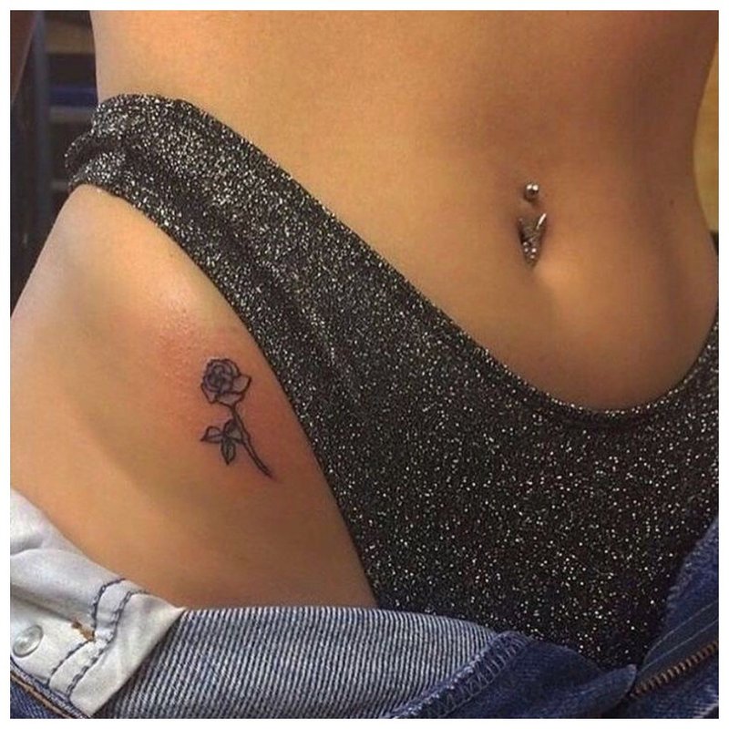 Mini hip tattoo