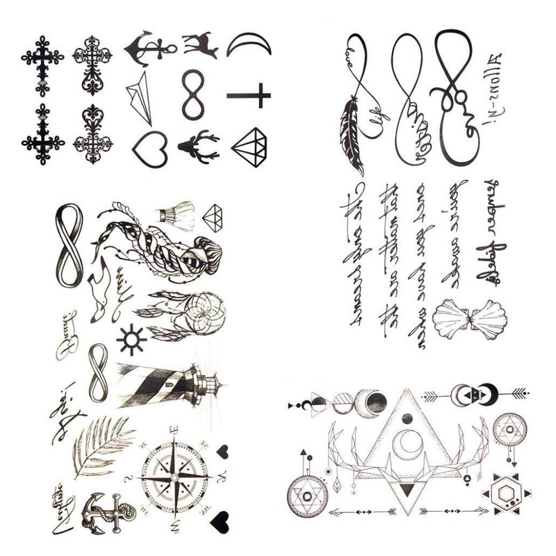 Symbolic sketches for tattoos