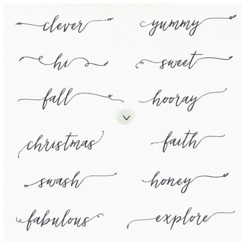 Delicate font for simple tattoos