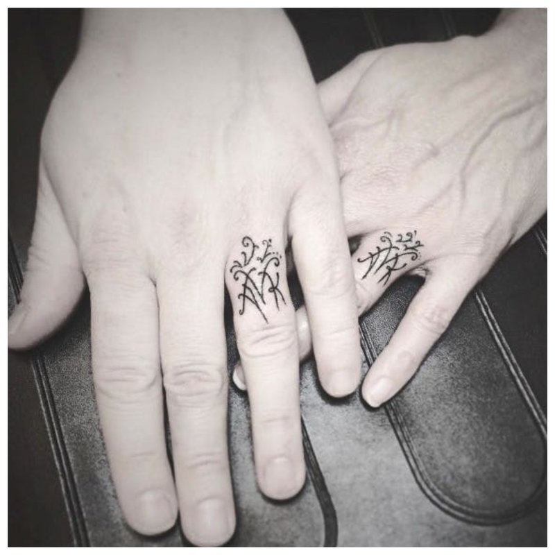 Original finger tattoo