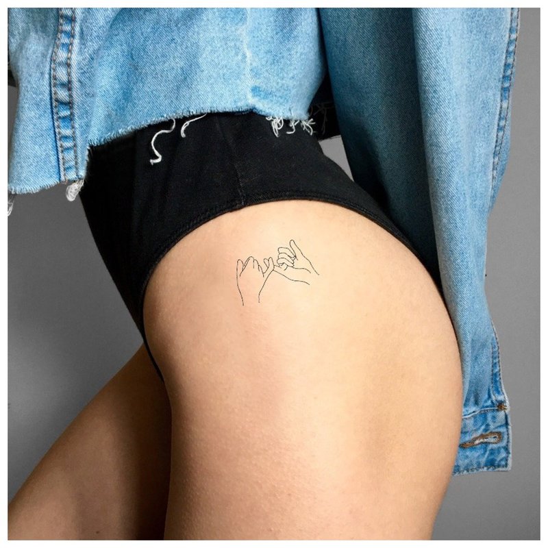 Gentle hip tattoo