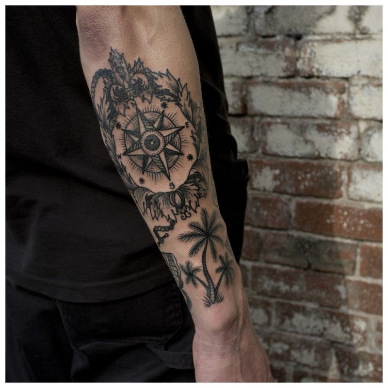 Tattoo on the forearm of a man