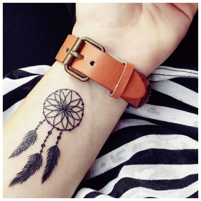 Beautiful tattoo amulet