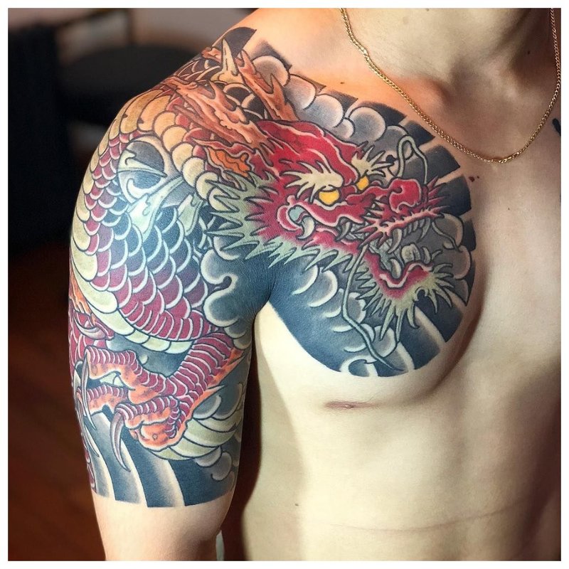 Japanese Style Dragon Tattoo