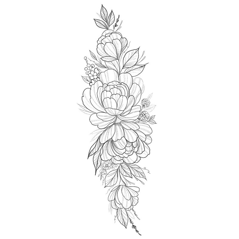 Close-up sketch Flowers