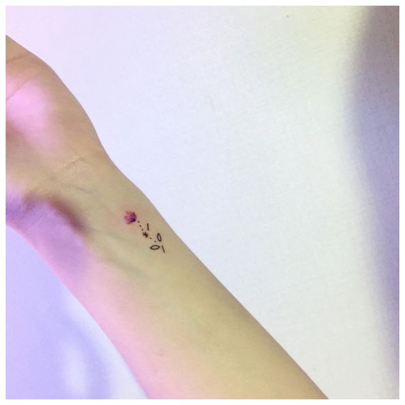 Neat, cute wrist tattoo