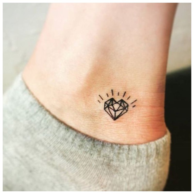 Heart shaped tattoo