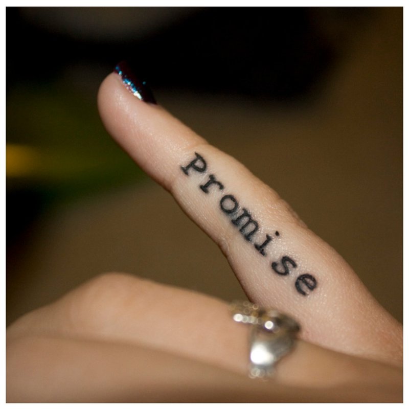 Finger tattoo