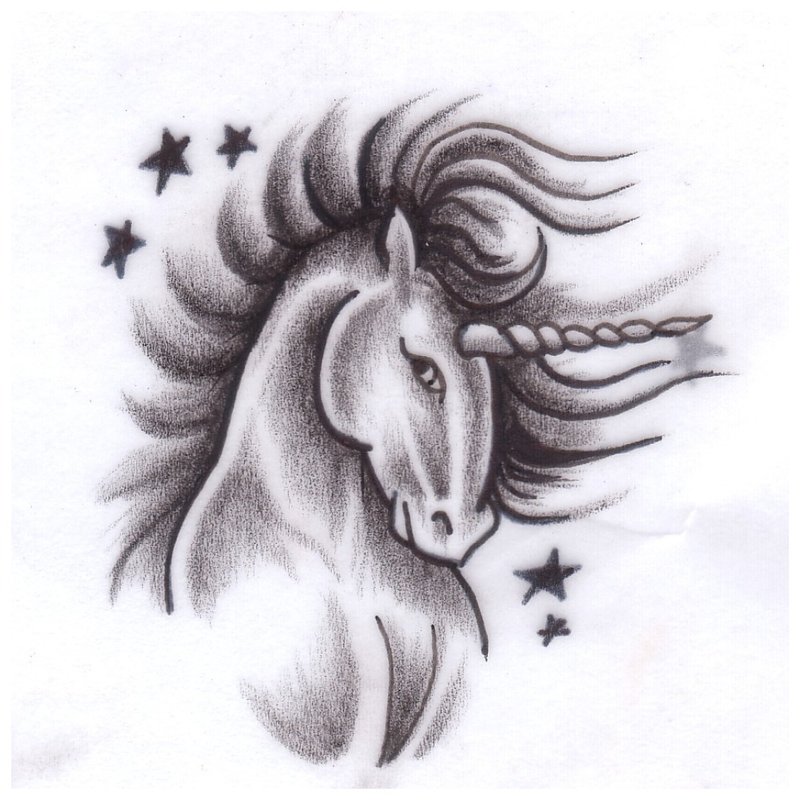 Beautiful animal - sketch for tattoo