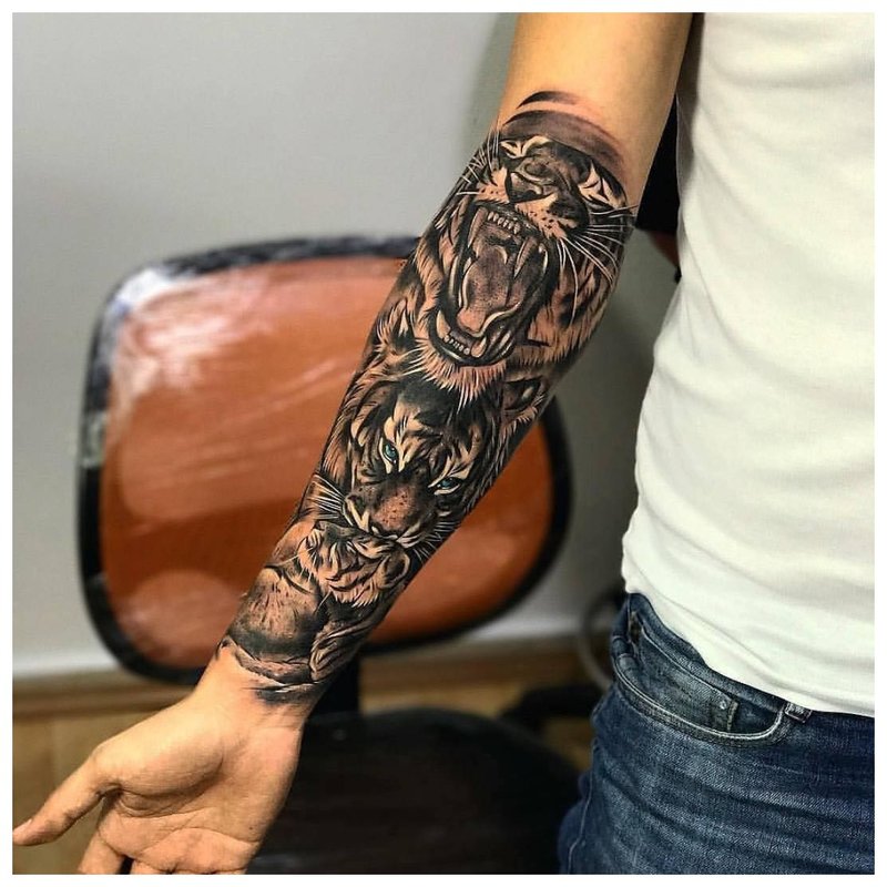 Tattoo on the arm of a man