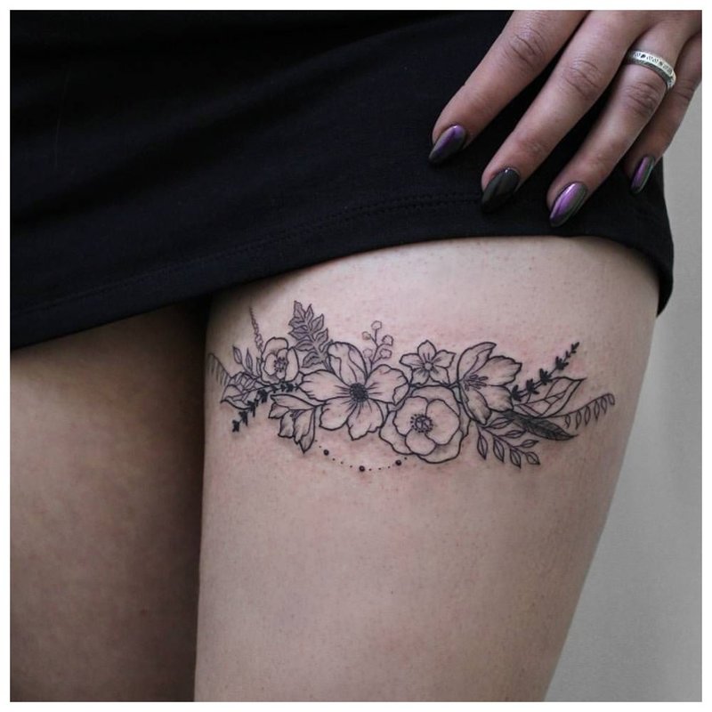 Light leg tattoo