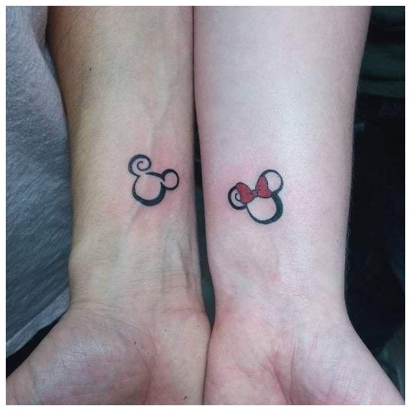 Love paired tattoo