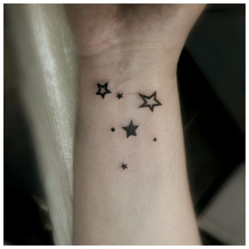 Stars - symbolic wrist tattoo