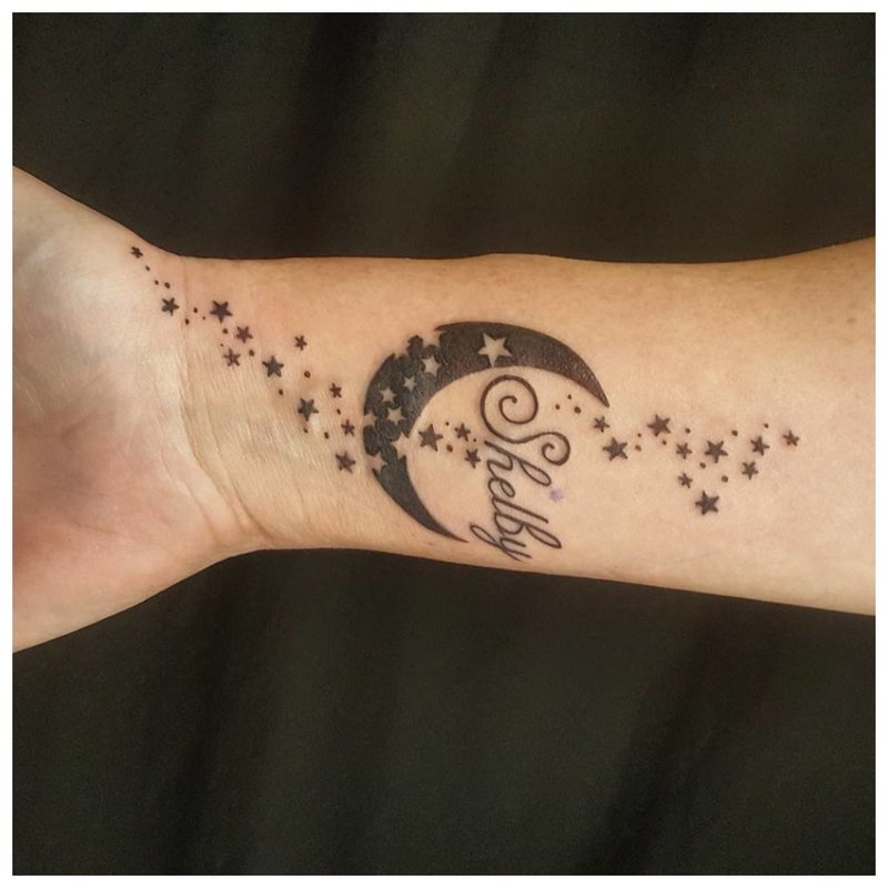 Space theme for tattoo