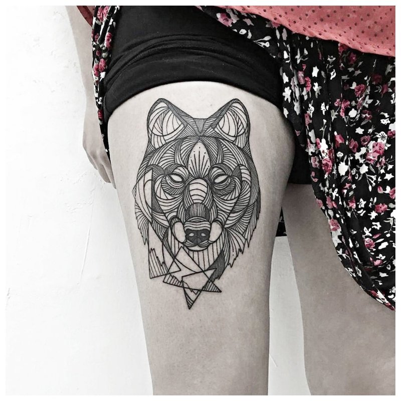 Linework Wolf