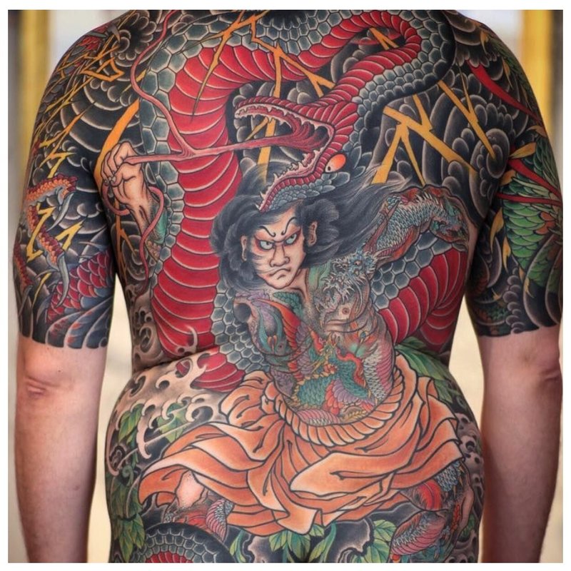 Oriental Back Tattoo Technique