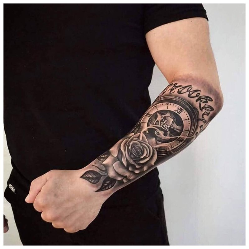 Tattoo for a brutal man on his arm