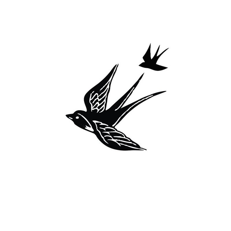 Sketch of birds for a mini tattoo