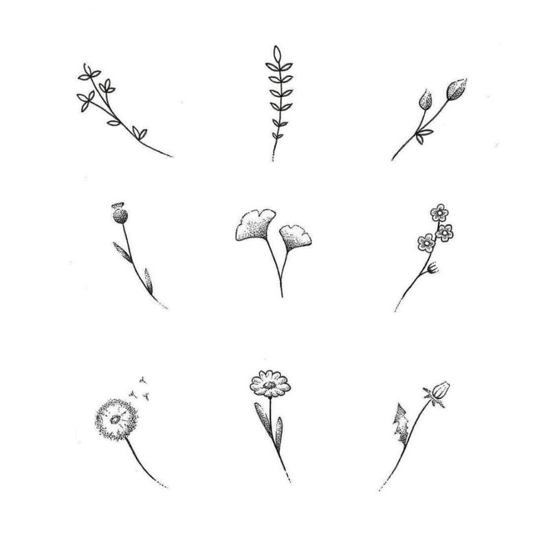 Floral Themes for Sketches for Wrist Tattoos