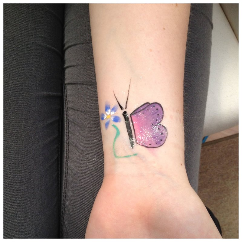 Butterfly - Tattoo on the wrist