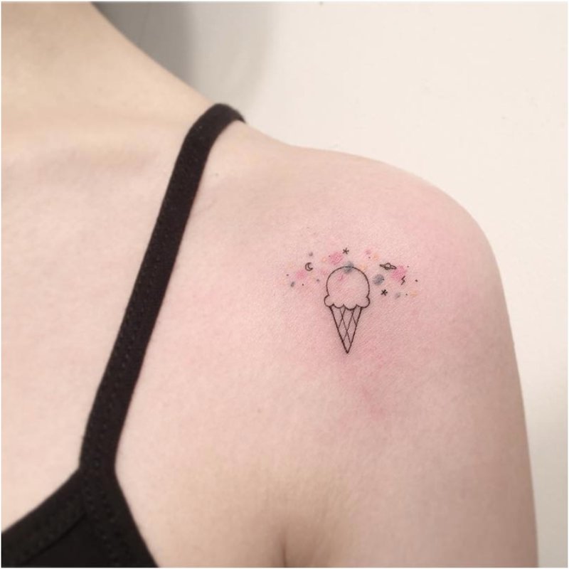 Ice cream tattoo