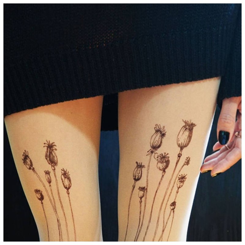 Flowers on the feet