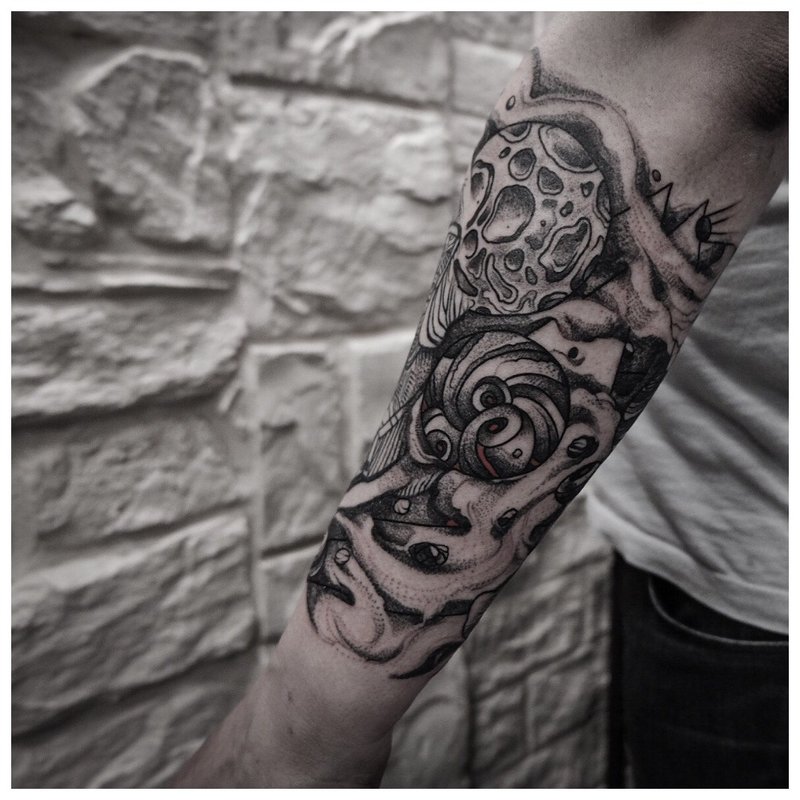 Tattoo on the forearm of a man