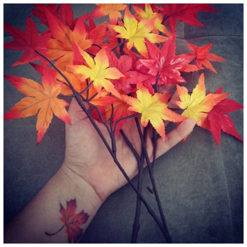 Autumn leaf - beautiful tattoo