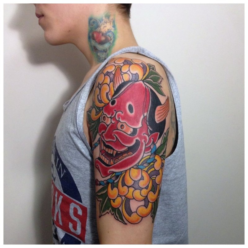 Oriental Shoulder Tattoo