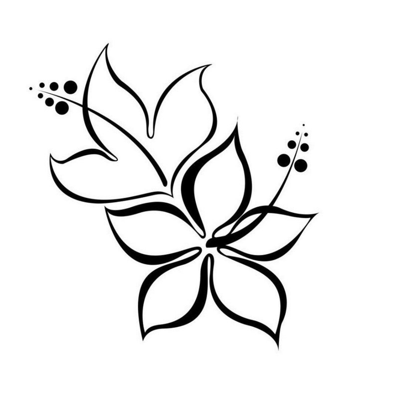 Flower - sketch for tattoo