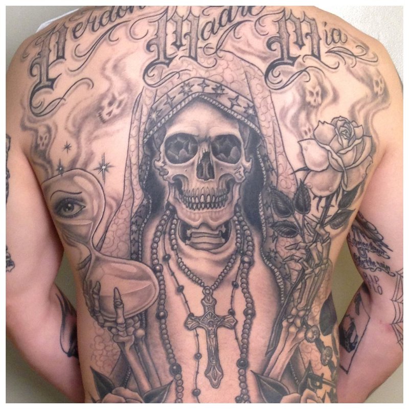 Chicano Tattoo All Back